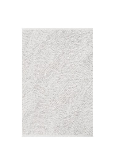 Krem Gri Soyut Çizgili Modern Halı - Mk0555grl