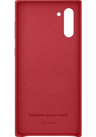 Samsung Note10 Deri Kılıf Kırmızı - Ef-vn970lregww