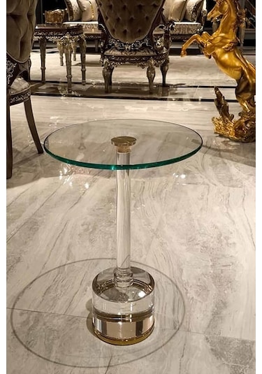 Dulda Akrilik Firuz Sehpa Şeffaf