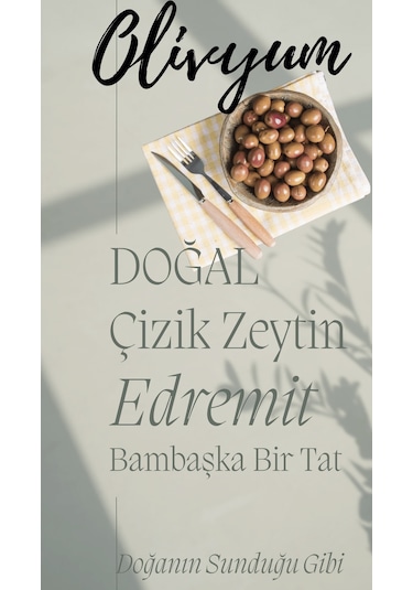 Olivyum Yeşil Zeytin Cam 500 ML