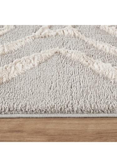 Kaşmir Halı 7/24 Plushy Doha Gri 80x300 Cm Gri