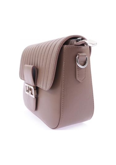 Dgn 3009-2168 Bayan Zincirli Omuz Askili Çanta 3009-2168-R1886 Vizon