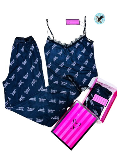 Victoria's Secret Bayan Pijama Takımı Siyah