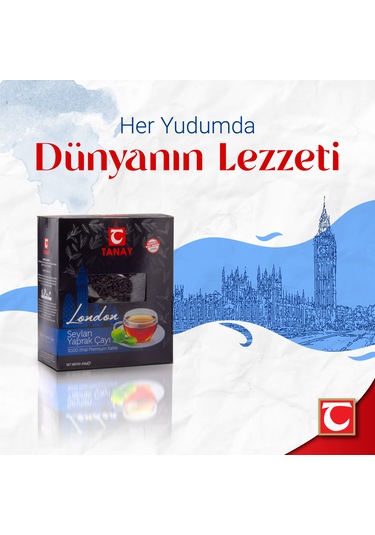 Tanay London İthal Yaprak Seylan Ceylon Çay 400 G