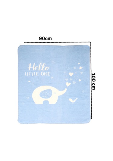 Yumuşak Bebek Çocuk Battaniyesi Mevsimlik 90x100 Cm Sb 885 Mavi