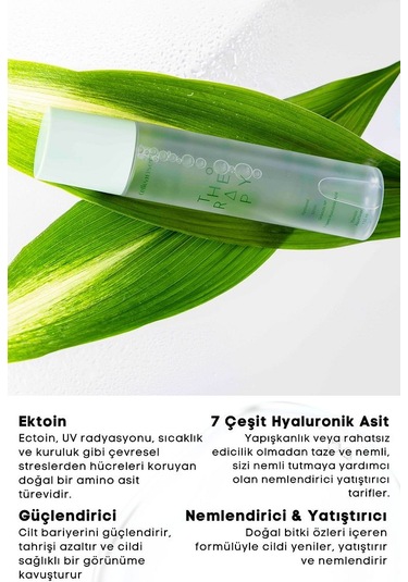 Ektoin Ve 7 Çeşit Hyaluronik Asit İle Güçlendirilmiş Nemlendirici Ve Yatıştırıcı Therapy Aqua Tonik