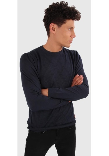 Alexandergardı Bisiklet Yaka Jakarli Kazak E20-511402 001