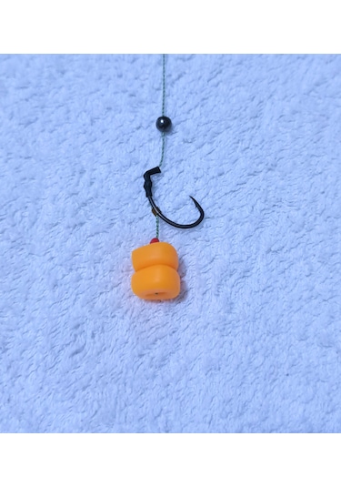 5 Adet Küspe Telli Sazan Rig Takımı Çift Turuncu Esp Mısır'lı