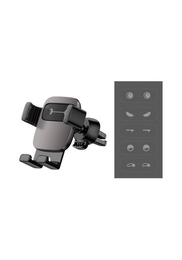 Cube Gravity Araç Telefon Tutucu Hava Menfezi İçin, Siyah Diğer