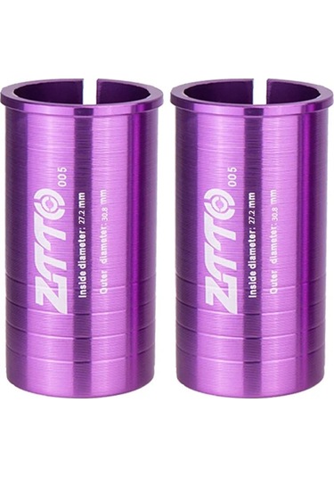 Sones 27,2-30,8 Mm 005 2 Adet Ztto Bisiklet Sele Borusu Dönüşüm Manşonu Redüktör Kapağı Mor