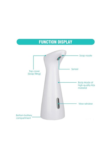 Skycity Otomatik Sabun Dağıtıcı, Entegre Kızılötesi Sensör İle Dokunmadan Kullanim, 200ml Kapasite, Ev Ofis Hastane Uygun Çok Renkli