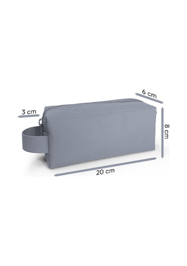 Coral High Kids Gri Kedi Desenli Kalem Çantası 22078