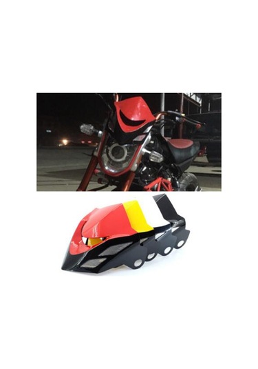 Suntek Honda Grom Msx125 2014-2015 Kırmızı Için Far Kapağı Rüzgar Kalkanı Ekranı