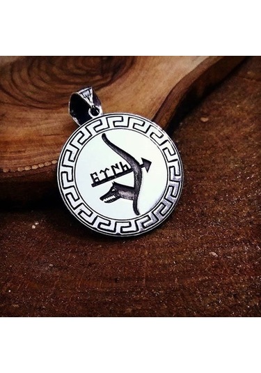 Madalyon Tasarım Kişiye Özel Isim Yazılı 925 Ayar Gümüş Kolye (429459289)