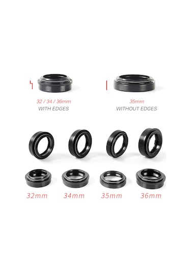 Kosona Dağ Bisikleti Amortisör Ön Çatal Mucize Alevi Orijinal Orijinal 35mm Boyutlu Mucize Alevi + 4'lü Montaj Aracı Seti Çok Renkli