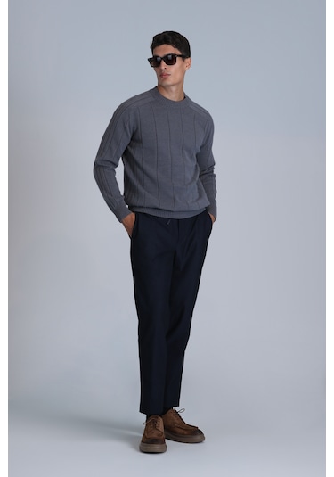 Lufian Lıght Erkek Kazak Gri Gri 112090139100150 Gri