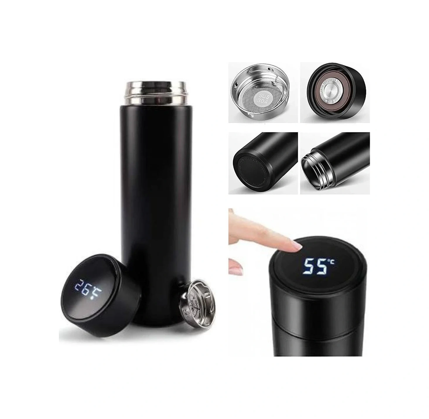 Dereceli Çelik Termos 500 Ml 5224 Çok Renkli