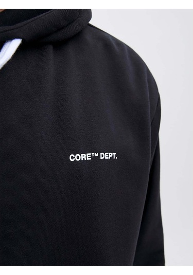 Jack & Jones Cover Graphic Erkek Siyah Sweatshirt 12282973-b Siyah