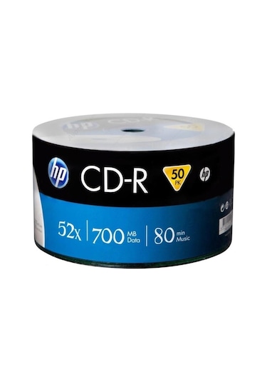 HP CD-R 700 MB /80 Min 52X Shrink Boş CD 50'li