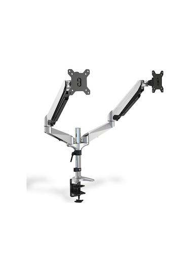 Digitus DA-90353 Universal Gaz Yaylı Çift Masa Tutucu Monitör Kolu