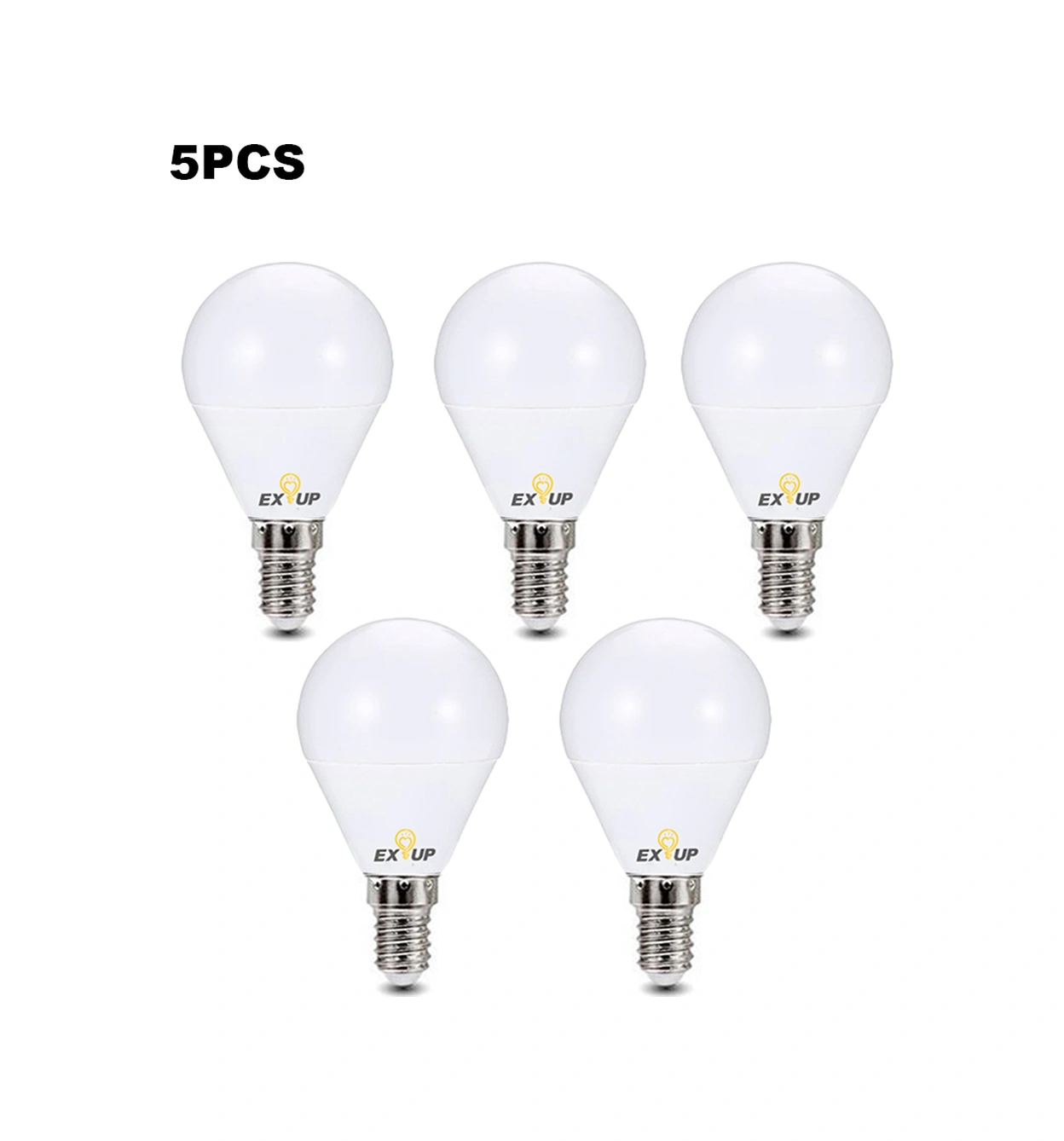 Youmex E14 7w Led Işık Kaynağı 220-240v 270 Açılı 5 Adet 2800-3500k Sıcak Beyaz İç Mekan Ampulü