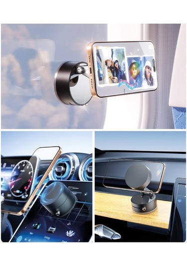 Sunix Vakumlu Manyetik Destek Araç İçi Telefon Tutucu Hld-200