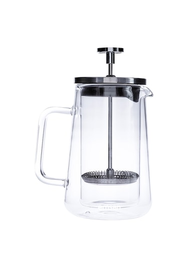 Emsan Double Glass Çift Cidarlı French Press 350 ML Gri