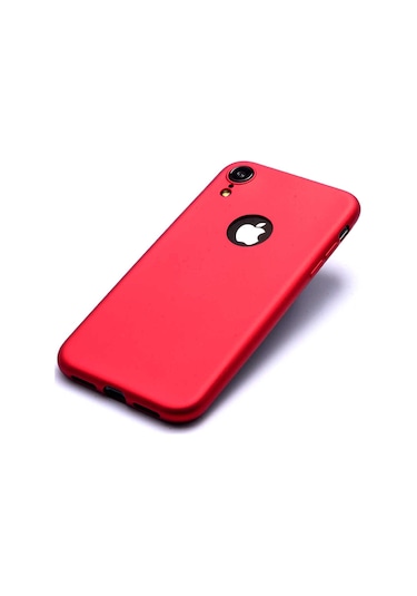 Apple Uyumlu iPhone Ekılıf Xr 6.1 Kılıf Mat Soft Premier Silikon Kapak Kırmızı