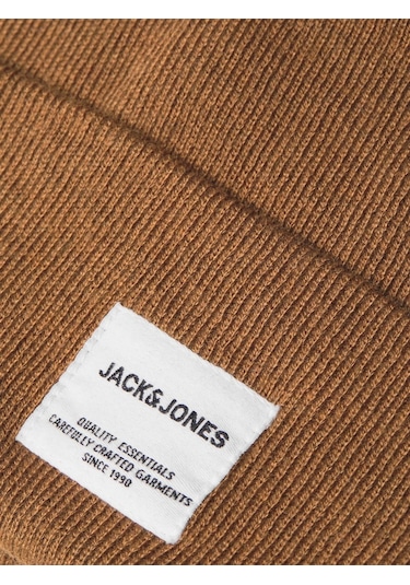 Jack & Jone Jaclong Knit Beanie Noos Erkek Bere-27107 - Kahverengi