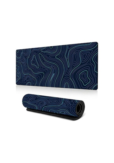 Cbtx 300 700 3mm Büyük Mouse Pad Soyut Desen Kaymaz Bilgisayar Dizüstü Masaüstü Mat - Line-18