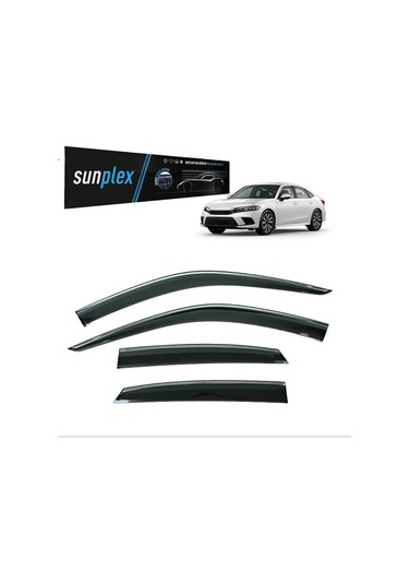 Sunplex Kromlu Cam Rüzgarlığı Honda Civic 2022-2025 İle Uyumlu