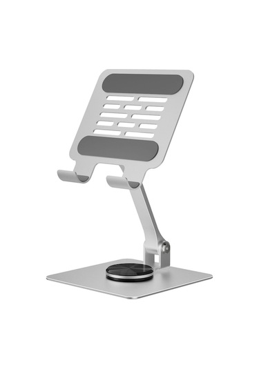360 Dönebilen Katlanabilir Tablet Standı - Hafif Metal Masaüstü Desteği