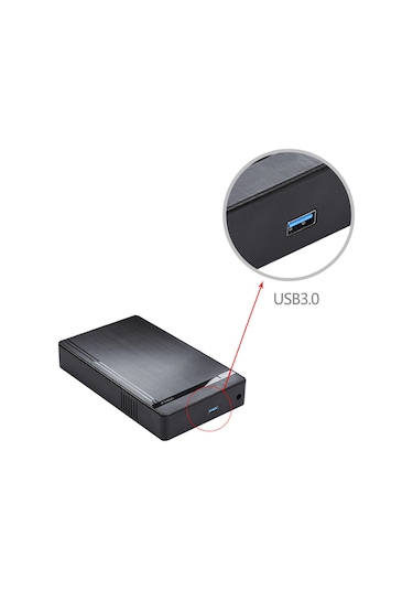 Maxgo 3144 3.5 Inç Usb 3.0 Harddisk Hdd Kutusu Sata Harici Hard Disk Kutu