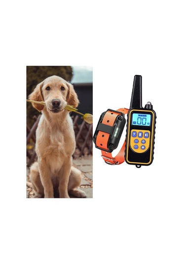 Suntek Köpek Eğitimi Şok Tasması Uzaktan 1-adet-turuncu