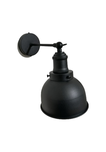 Riolight Retro Mafsallı Hareketli Başlık Metal Aplik (484176567) Siyah