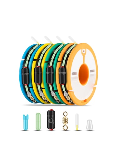 Reedark Tamamlı Aksesuarlı Olta Misini Seti - Dayanıklı Nilon Dokuma Misina, 3 Numara, 5.7m Uzunluk, Hızlı Batma Özelliği, Rastgele Renk