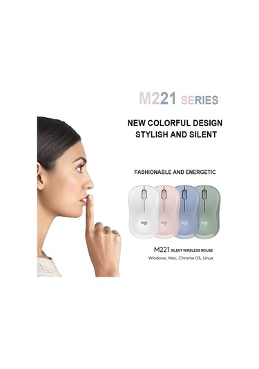 Logitech M221 Sessiz Kablosuz Optik Mouse