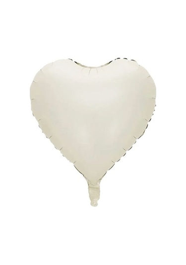 Kalp Folyo Balon Bej 18 Inc Bej
