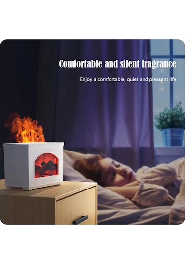 Şömine Hava Nemlendirici Aromatik Oda Kokusu 270 Ml Difüzörü Buhar Makinası - 9013070805056ynt