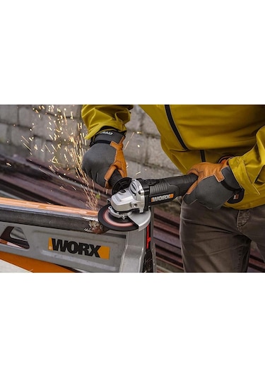Worx WX812.9 20 V 125 MM Kömürsüz Profesyonel Avuç Taşlama (Aküsüz)