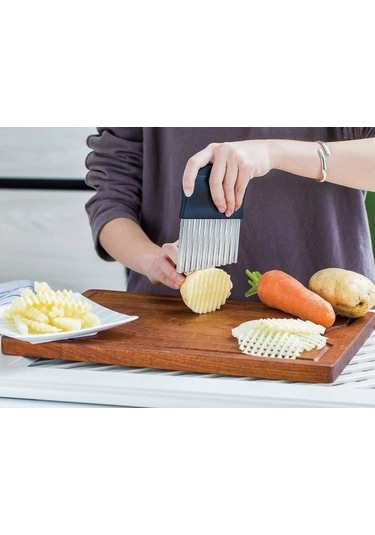 Sebze Kesici Paslanmaz Çelik Dalga Kesici, Meyve İçin Patates Kesici Diğer