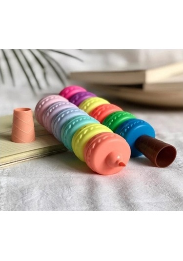 Highlighters Makaron Fosforlu Kalem 6lı Canlı Renkler Çok Renkli