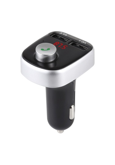 A20 Çift Usb Şarj Bluetooth Fm Verici Mp3 Çalar Araç Kiti, Eller Serbest Arama Ve Tf Kart Ve U Disk Siyah Desteği