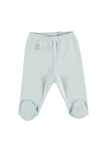 Bibaby Organik Pantolon Patikli Basic Nature Mavi-8058 Mavi