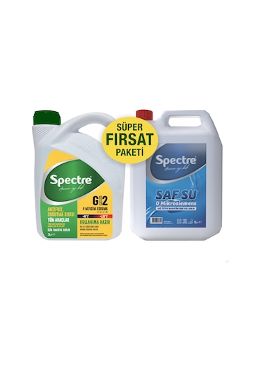 Spectre Yeşil Antifriz 3 Litre Distile Saf Su 5 Litre N11.509
