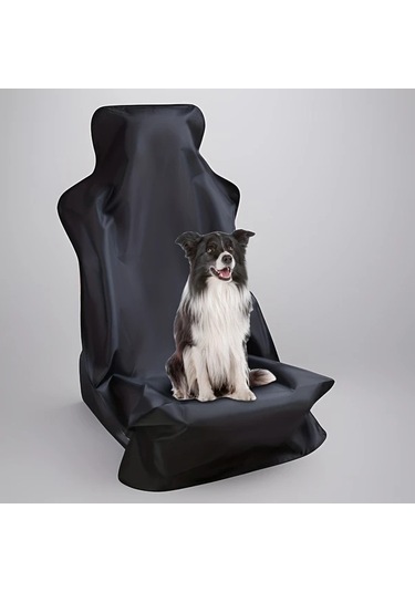 Elmpaly Siyah Dayanıklı 600d Petek Kumaş Oto Koltuk Koruyucu Kolay Temizlenir