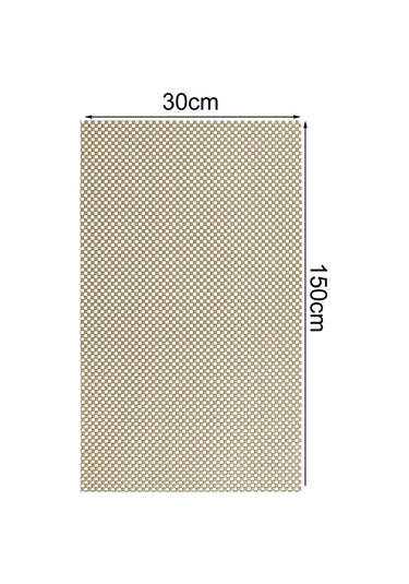 Dofolink Pvc Materyal Non-skayma Dolap/sıra Yastığı - Kesilebilir, Kolay Kurulum - 2 Adet 30x150cm Bej