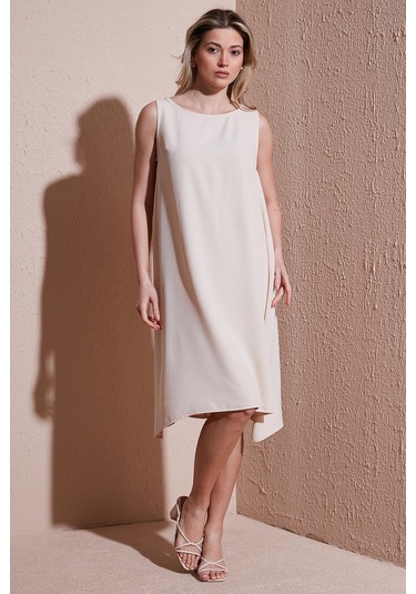 Fashion Friends Bayan Elbise 25y0630k1 Bej Bej