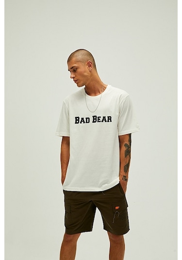 Bad Bear Erkek Tişört Title Beyaz