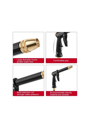 Tongxida Yüksek Basınçlı Araba Yıkama Teleskopik Sulama, H2+3 Bağlantı+15m Boru